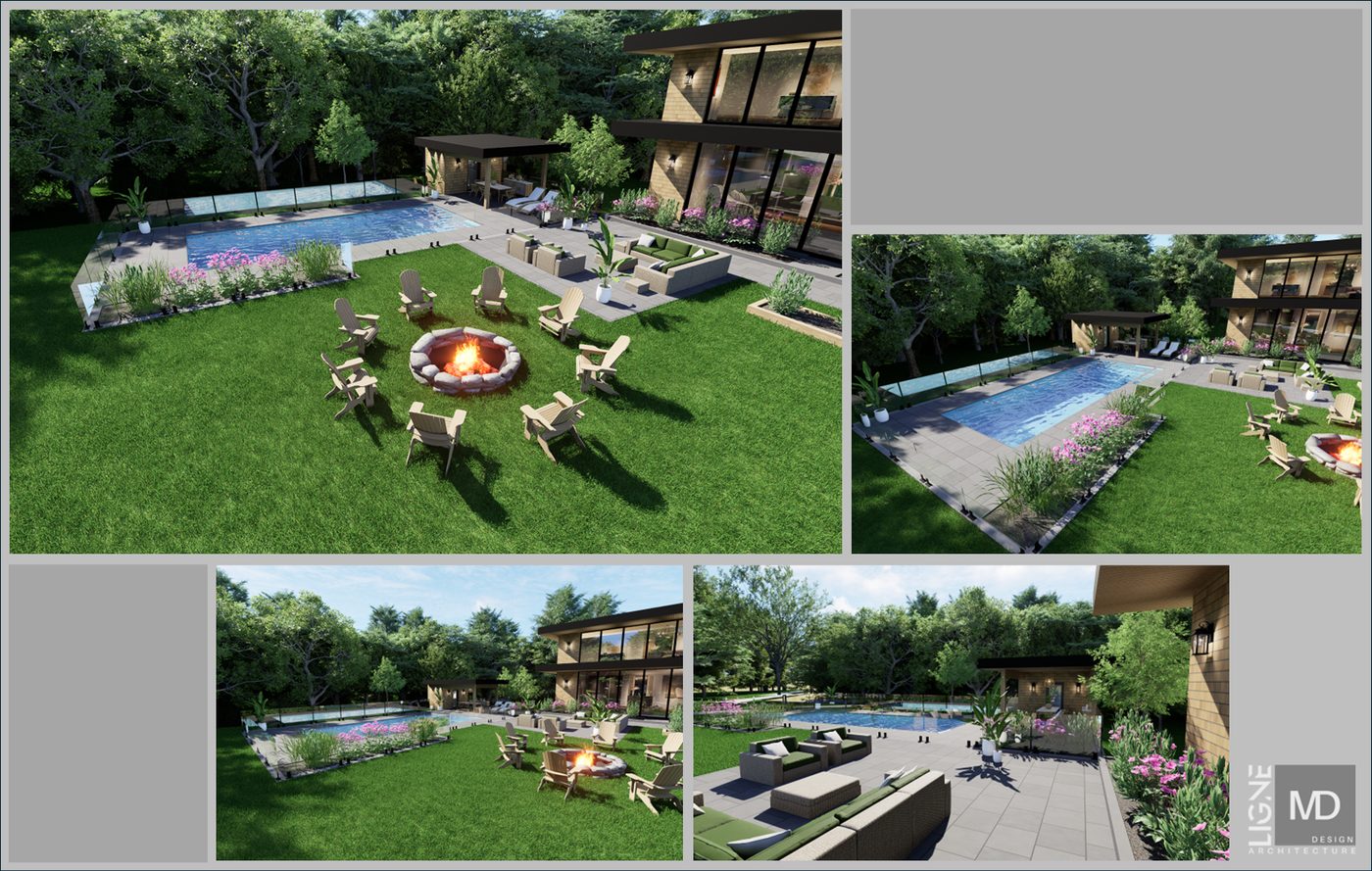 ESP-EXT-01 — Piscine et aménagement paysager
